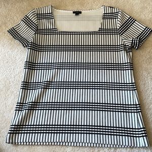 Plaid Square Neck Top